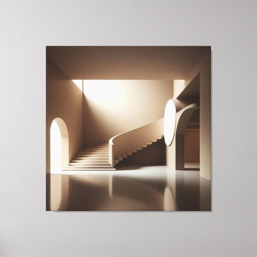 Curved Stair Gallery Leinwanddruck (Vorderseite)