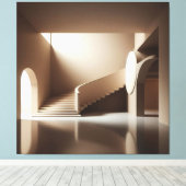 Curved Stair Gallery Leinwanddruck (Insitu (Holzboden))