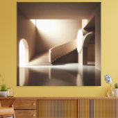 Curved Stair Gallery Leinwanddruck (Insitu (Wohnzimmer))