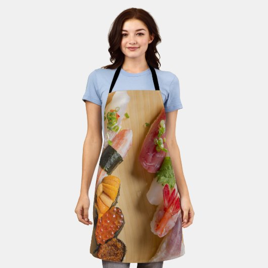 Curved Sushi Delight Apron Schürze (Getragen)