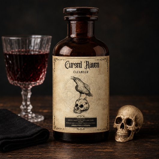 Curven: Das ultimative Halloween-Flaschenetikett Weinetikett