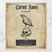 Curven: Das ultimative Halloween-Flaschenetikett Weinetikett (Einzelnes Label)