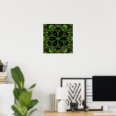 Curves and Angles Mandala Poster (Heimbüro)