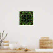 Curves and Angles Mandala Poster (Küche)