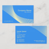 Curves - Cream on Blue 3399FF Visitenkarte (Vorne/Hinten)