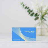 Curves - Cream on Blue 3399FF Visitenkarte (Stehend Vorderseite)
