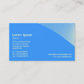 Curves - Cream on Blue 3399FF Visitenkarte (Rückseite)