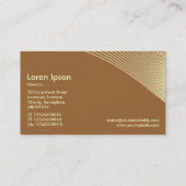 Curves - Cream on Brown 996633 Visitenkarte (Rückseite)