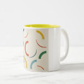 Curves in Sequence Zweifarbige Tasse (VorderseiteRechts)
