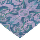 Curves & Lotuses, abstraktes Musterlavendel und bl Kurzer Tischläufer (Ecke)