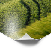 Curvise Linien in grünem Foto der Toskana (Ecke)