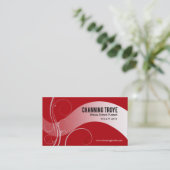 Curvy Abweichungs-Anlass-Planer-Koordinator Visitenkarte (Stehend Vorderseite)