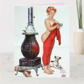 CURVY BARE HINTERN HILDA CHRISTMAS GREETCARD KARTE (Vorderseite)
