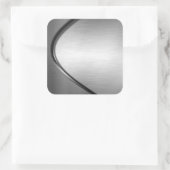 Curvy Brushed Metal Look Stickers (Tasche)