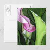 "Curvy Calla Lily" Postkarte (Vorne/Hinten)