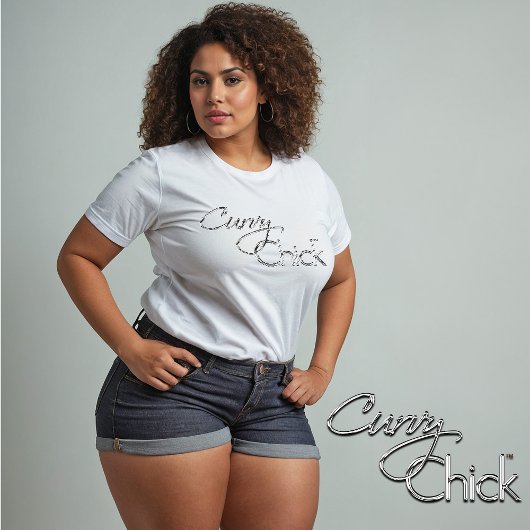 Curvy Chick Chrome Logo T-Shirt