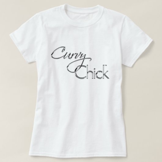 Curvy Chick Chrome Logo T-Shirt (Design vorne)