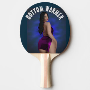CURVY GIRL GROßER HINTERN SCHÖNHEIT PING PONG SCHL TISCHTENNIS SCHLÄGER