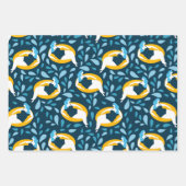 Curvy Girl Swimming Wrapping Paper Set Geschenkpapier Set (Vorderseite)