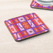 Curvy Kariert Cork Untersetzer (Linke Seite)