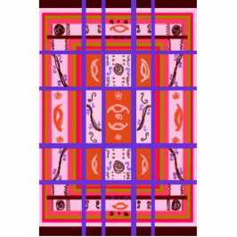 Curvy Kariert Foto Skulptur Ornament