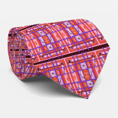 Curvy Kariert Necktie Krawatte (Gerollt)