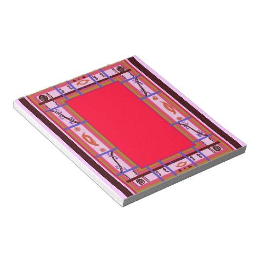 Curvy Kariert Notepad Notizblock (angewinkelt)