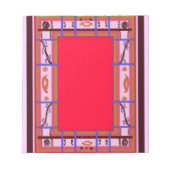 Curvy Kariert Notepad Notizblock (Vorderseite)