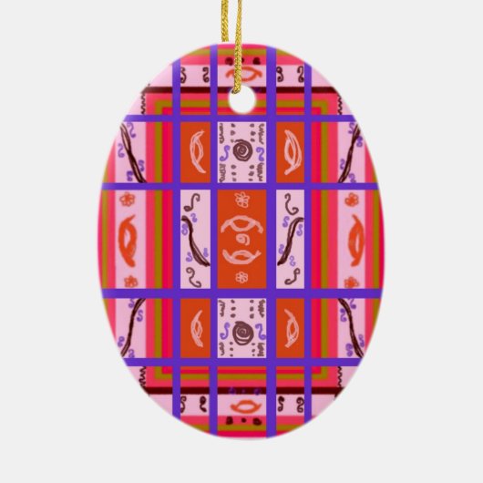 Curvy Kariert Ornament (Hinten)