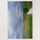 Curvy Lebenweg unter dunklen Wolken Puzzle (Vertikal)