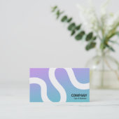 Curvy Line 02a - Softgradients Business Card Visitenkarte (Stehend Vorderseite)