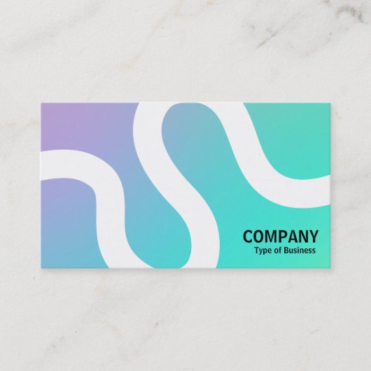 Curvy Line 02a - Softgradients Business Card Visitenkarte (Vorderseite)