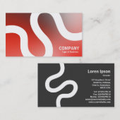 Curvy Line 02a - Softgradients Business Card Visitenkarte (Vorne/Hinten)