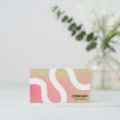 Curvy Line 02a - Softgradients Business Card Visitenkarte (Stehend Vorderseite)