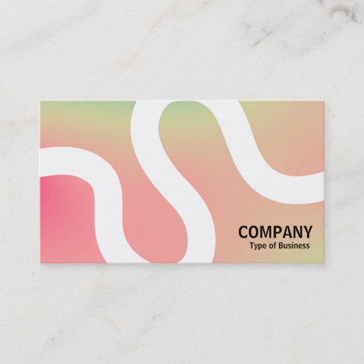 Curvy Line 02a - Softgradients Business Card Visitenkarte (Vorderseite)