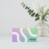 Curvy Line 02a - Softgradients Business Card Visitenkarte (Stehend Vorderseite)