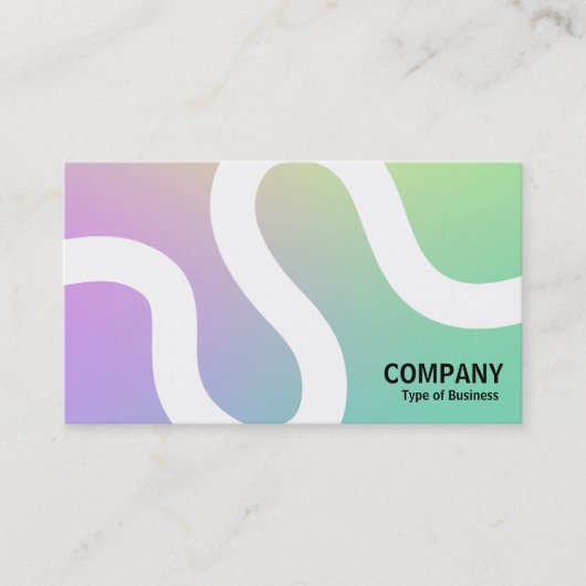 Curvy Line 02a - Softgradients Business Card Visitenkarte (Vorderseite)