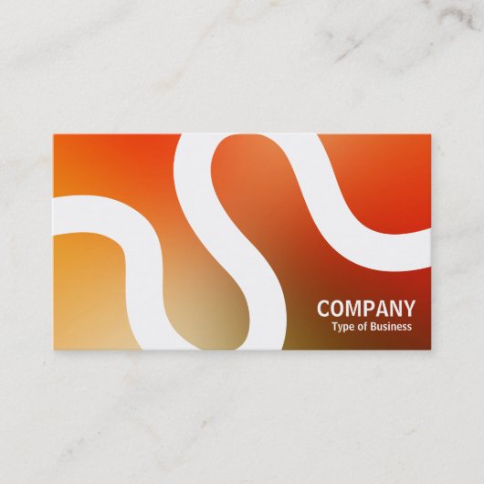 Curvy Line 02a - Softgradients Business Card Visitenkarte (Vorderseite)