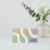 Curvy Line 02a - Softgradients Business Card Visitenkarte (Stehend Vorderseite)