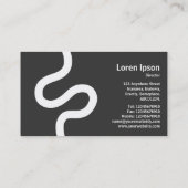 Curvy Line 02a - Softgradients Business Card Visitenkarte (Rückseite)