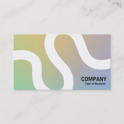 Curvy Line 02a - Softgradients Business Card Visitenkarte (Vorderseite)