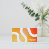 Curvy Line 02a - Softgradients Business Card Visitenkarte (Stehend Vorderseite)