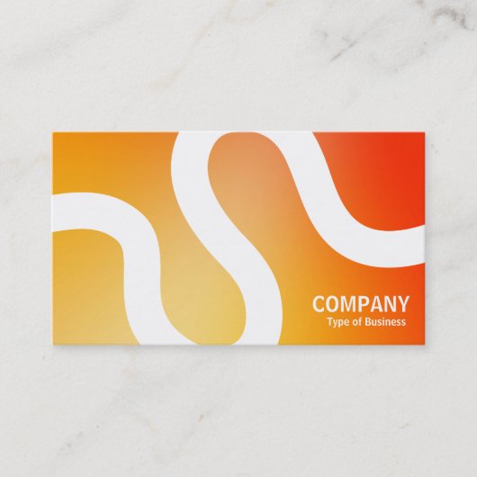 Curvy Line 02a - Softgradients Business Card Visitenkarte (Vorderseite)