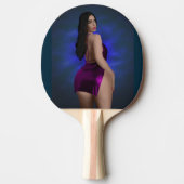 CURVY MIRL BIG BOTTOMED SCHÖNHEIT PONG PADDLE TISCHTENNIS SCHLÄGER (Vorderseite)