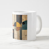 Curvy Post-Modern Sculptural Form Art Jumbo-Tasse (Vorderseite Rechts)