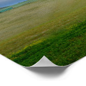 Curvy road towards a destination poster print (Ecke)