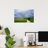 Curvy road towards a destination poster print (Heimbüro)