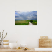 Curvy road towards a destination poster print (Küche)