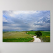 Curvy road towards a destination poster print (Vorne)