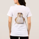 Curvy Round Snake Tee | Süße Schlangengrafik zum Z (Rückseite)